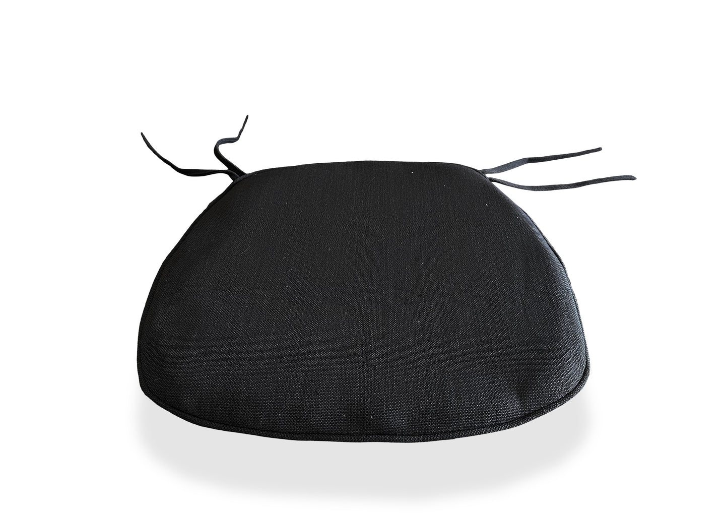 Cross Back Chair Cushion - Black