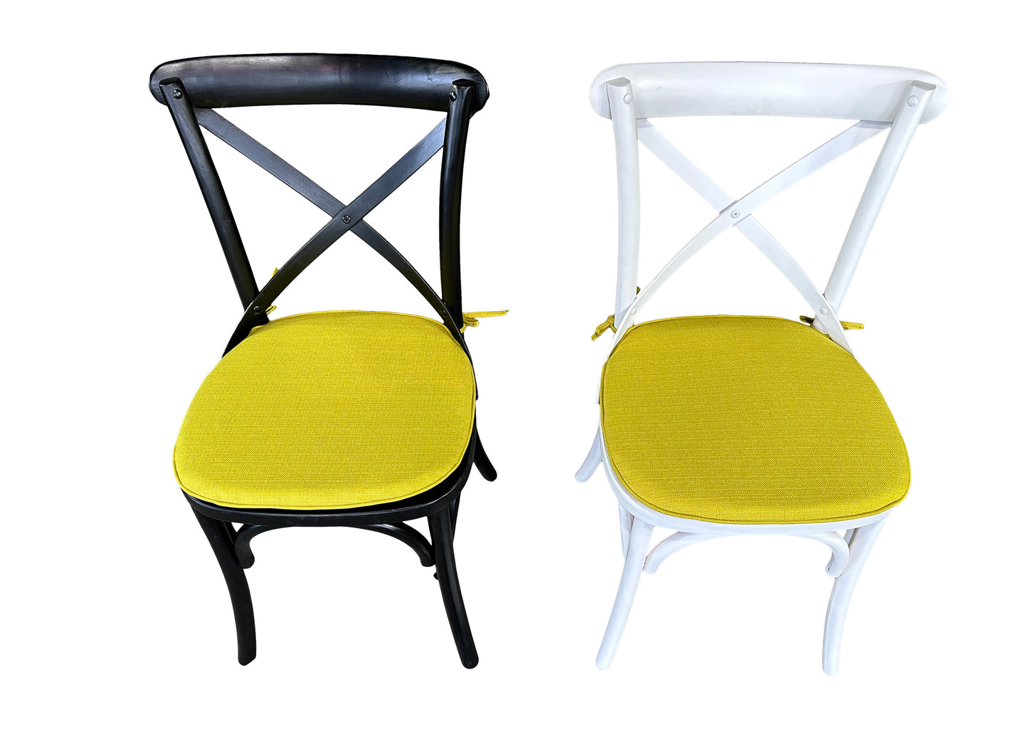 Cross Back Chair Cushion - Retro Green