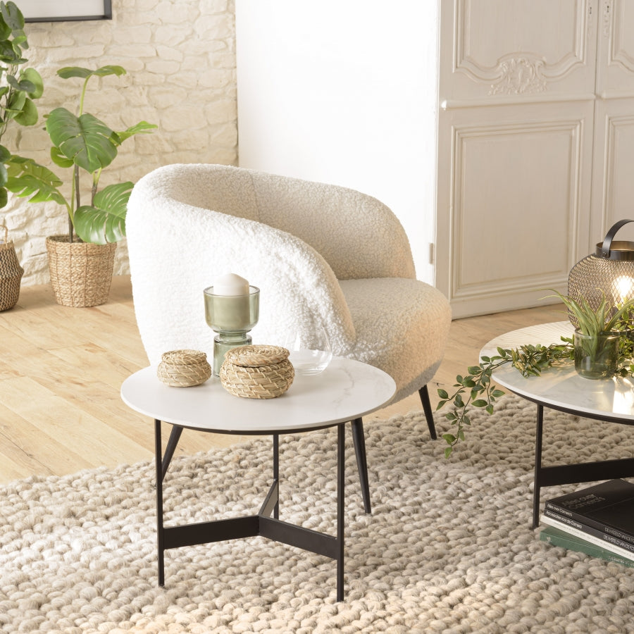 Halo End Table - Marble