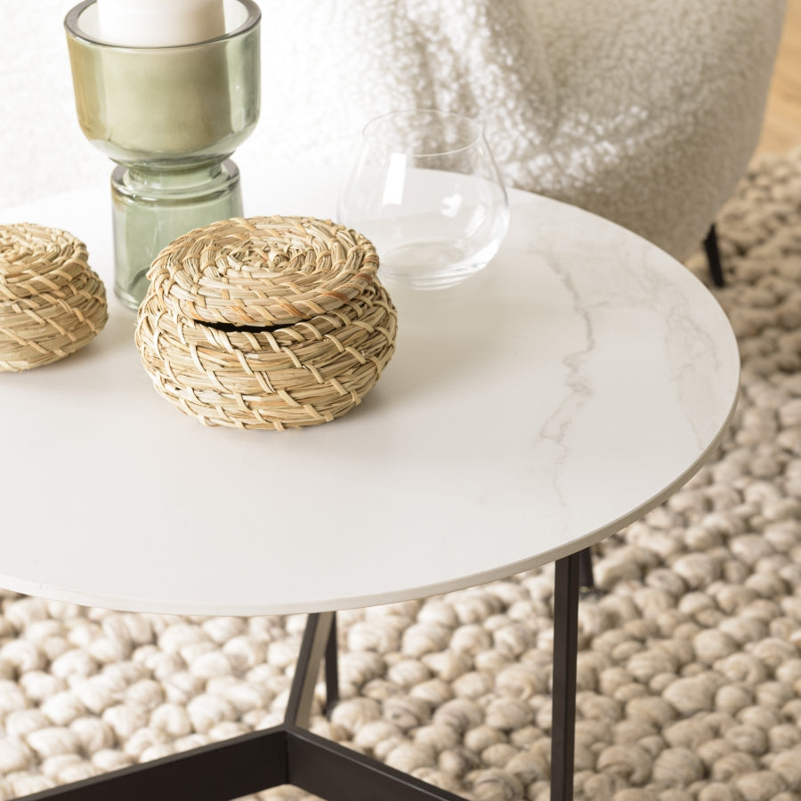 Halo End Table - Marble