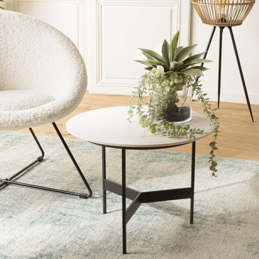 Halo End Table - Marble