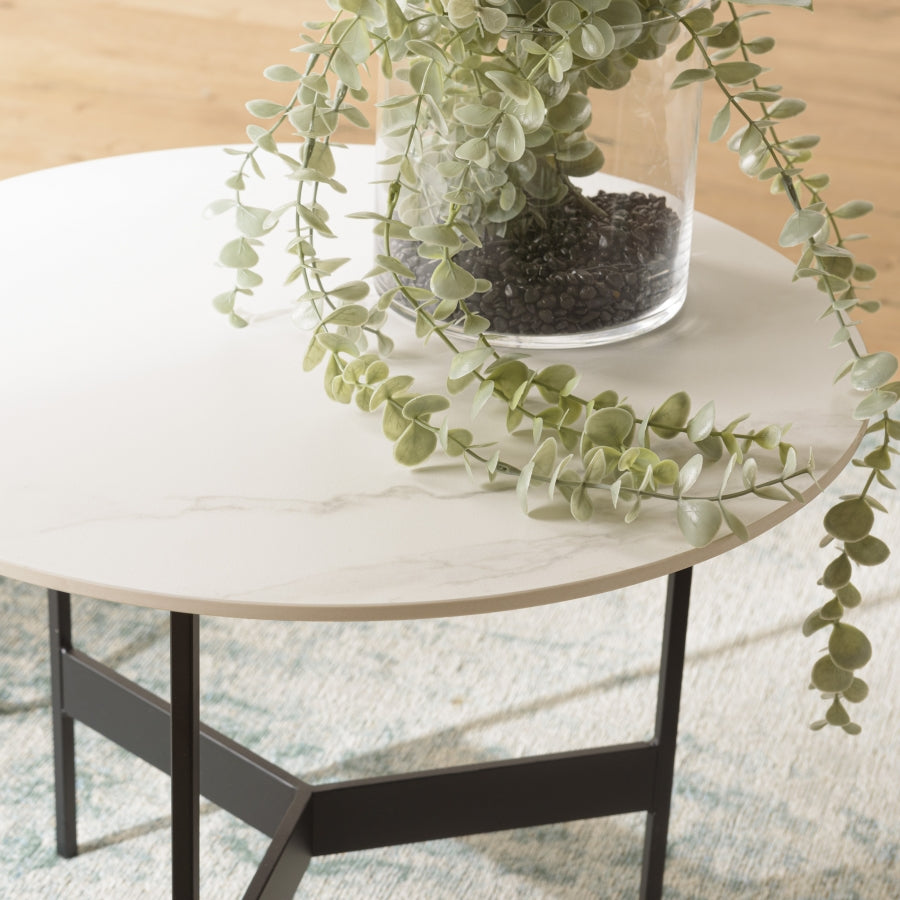 Halo End Table - Marble