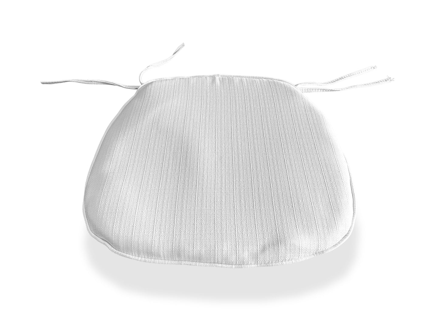 Cross Back Chair Cushion - White
