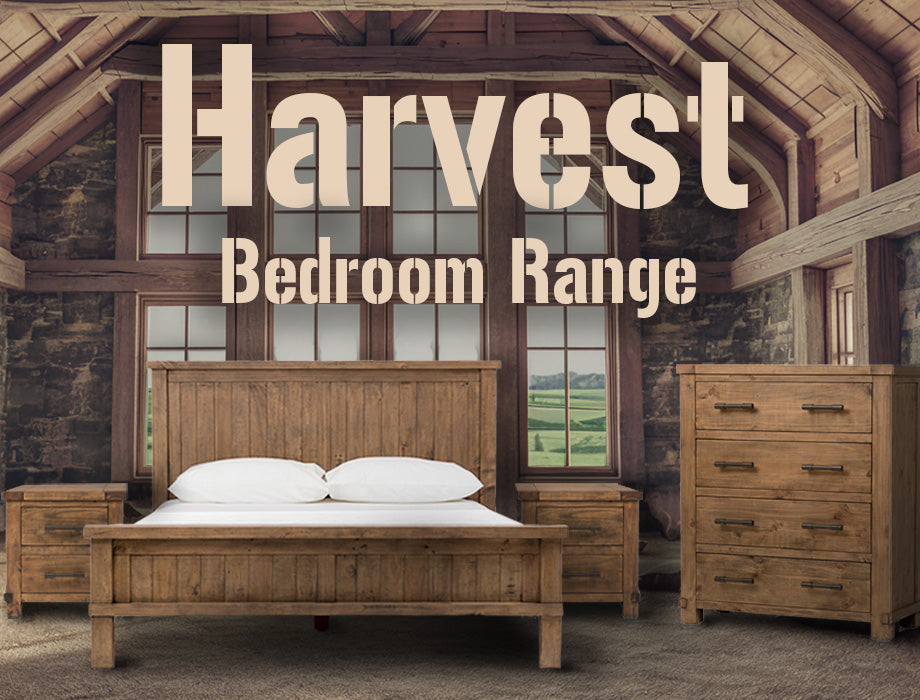 Harvest Farmhouse Bedroom Range, Brisbane Furniture