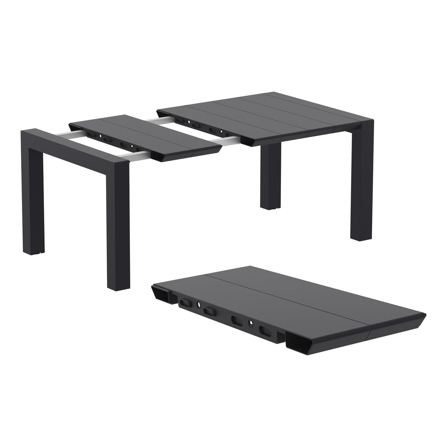 Whitehaven Outdoor Extension Table - Black (1000mm or 1400mm)