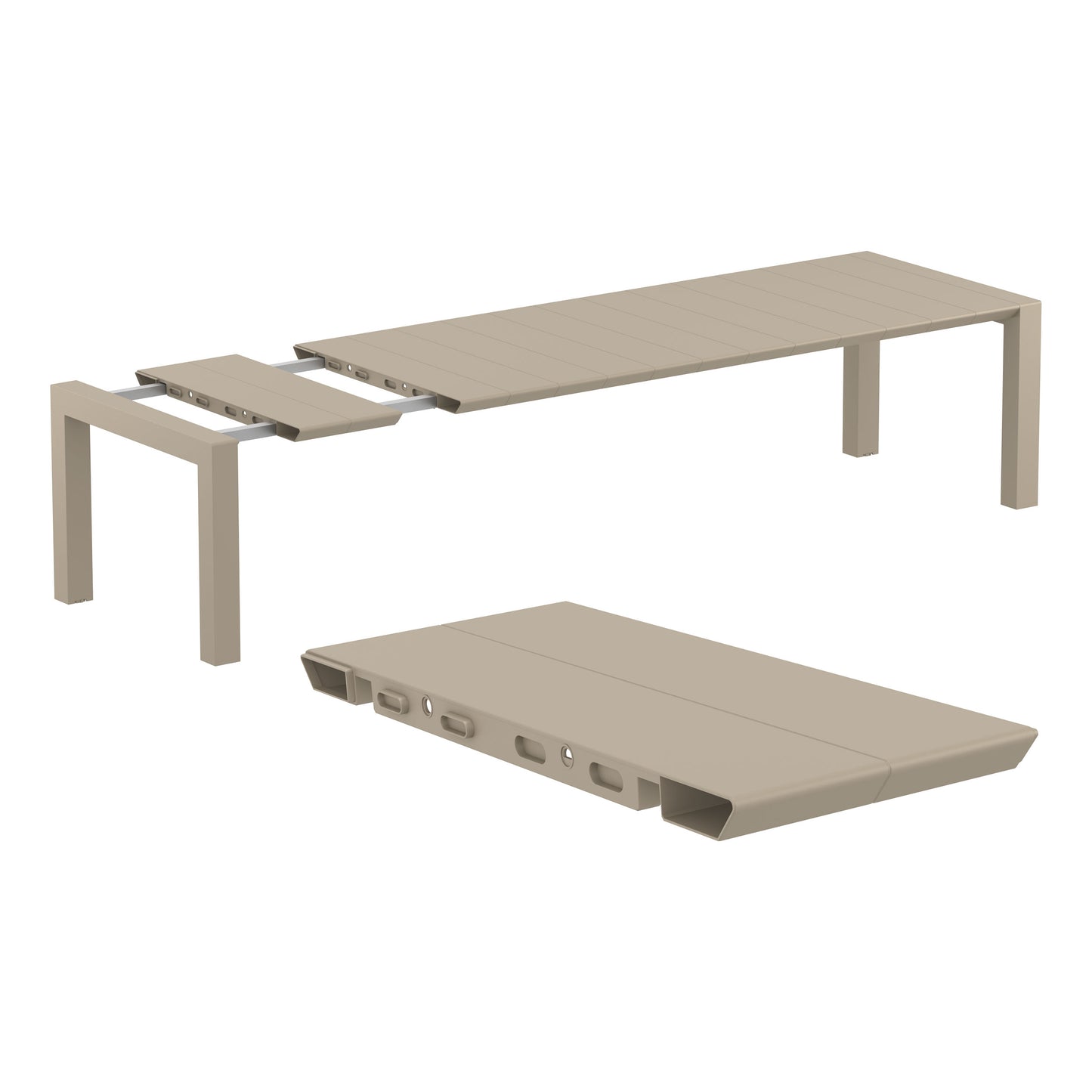 Whitehaven Outdoor Extension Table - Latte (2600mm or 3000mm)