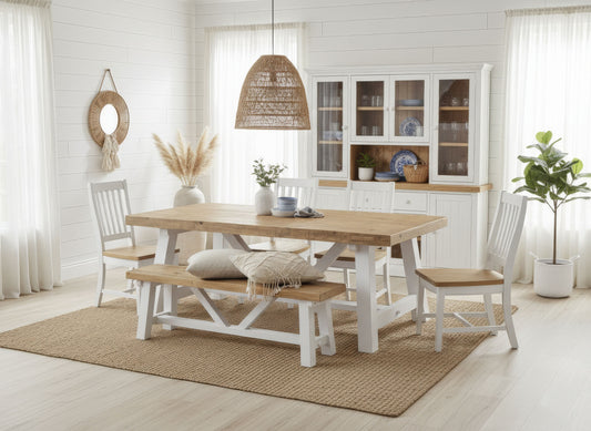 Banksia Dining Suite with Bench (2000mm)