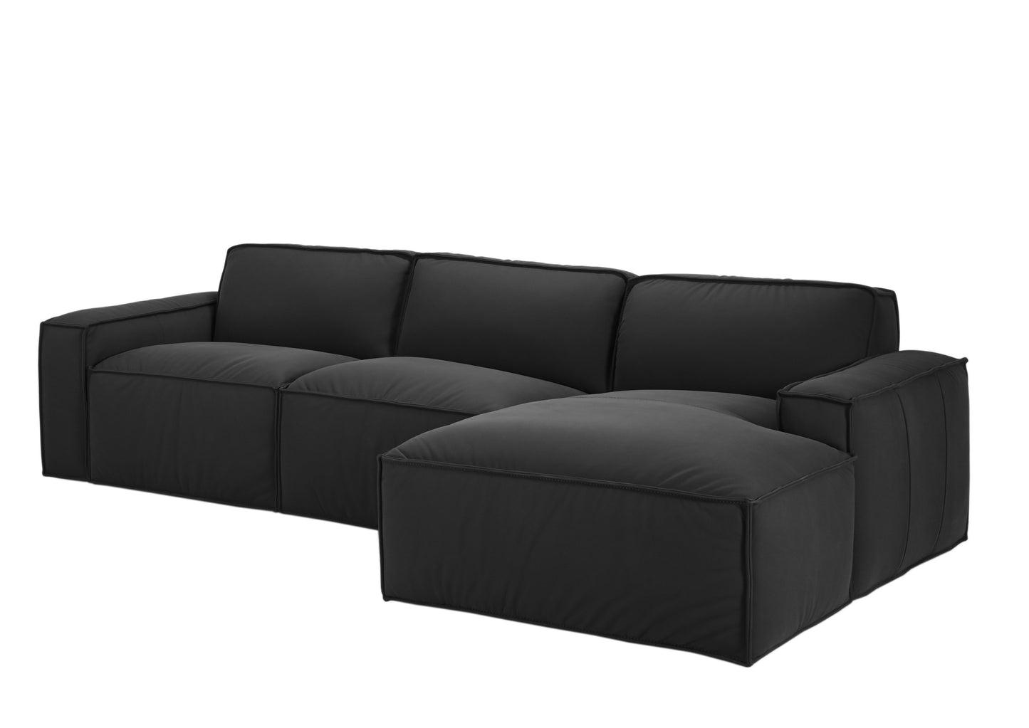 Block Sofa with Chaise