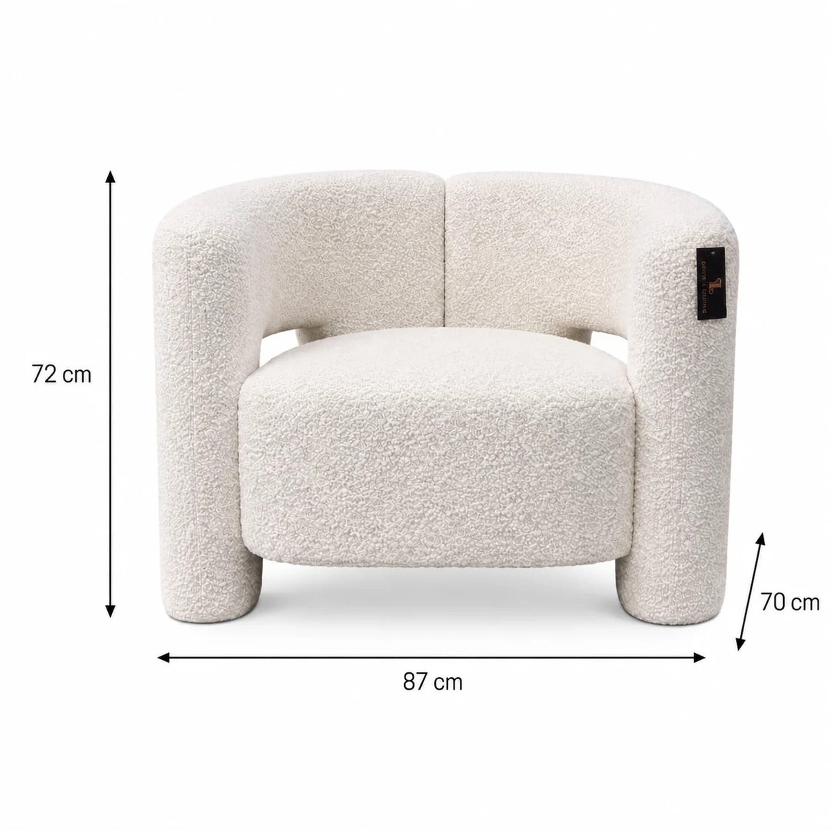 Cradle Accent Chair - White