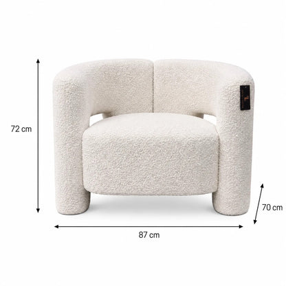 Cradle Accent Chair - White