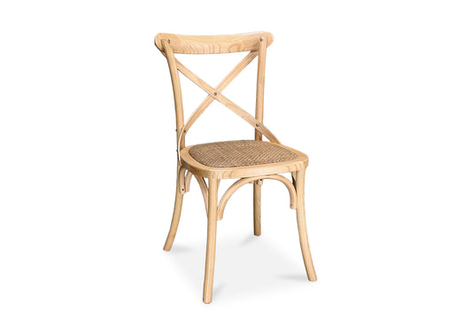 Cross Back Chair - Oak