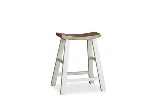 Factory Second - Parisienne Stool White & Oak (single)