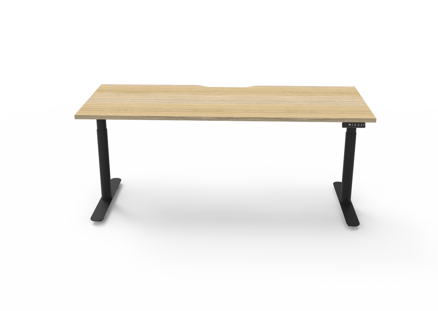 ErgoPro Sit Stand Desk - Oak & Black