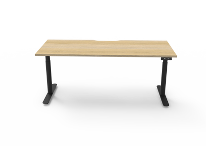 ErgoPro Sit Stand Desk - Oak & Black