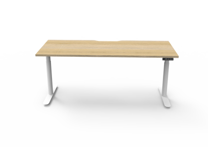 ErgoPro Sit Stand Desk - Oak & White