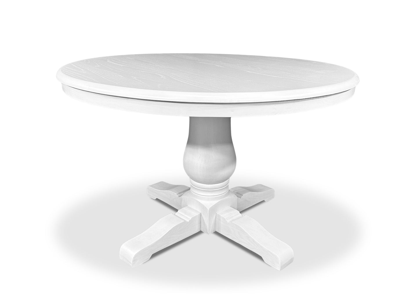 Parisienne White & Scoop Back Dining Suite (1200mm)