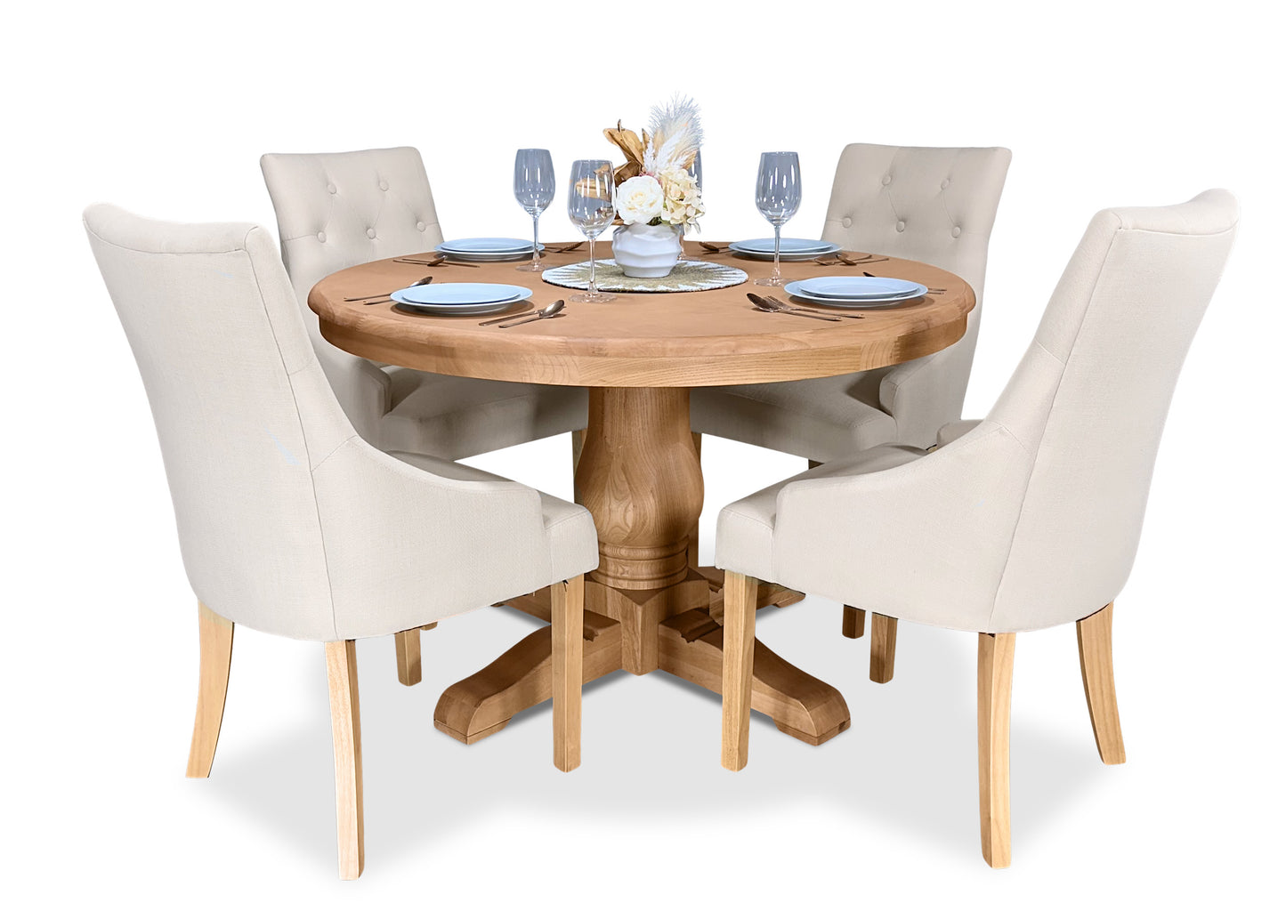 Parisienne Dining Table - Oak (1200mm)