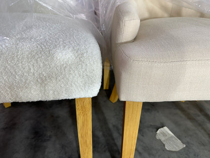 Mirage Chair - White Bouclé (White Legs)