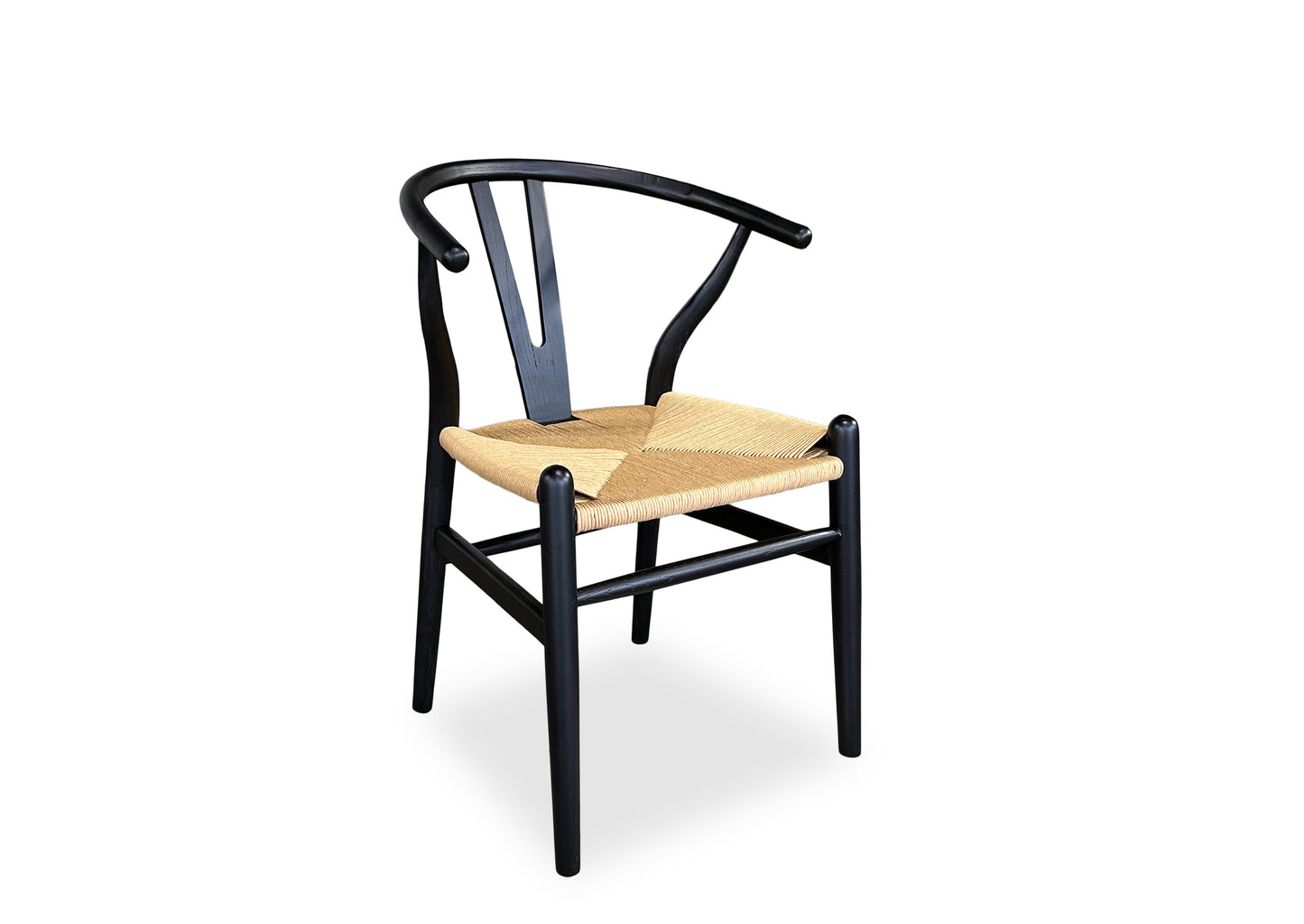 Wishbone Chair - Black & Natural