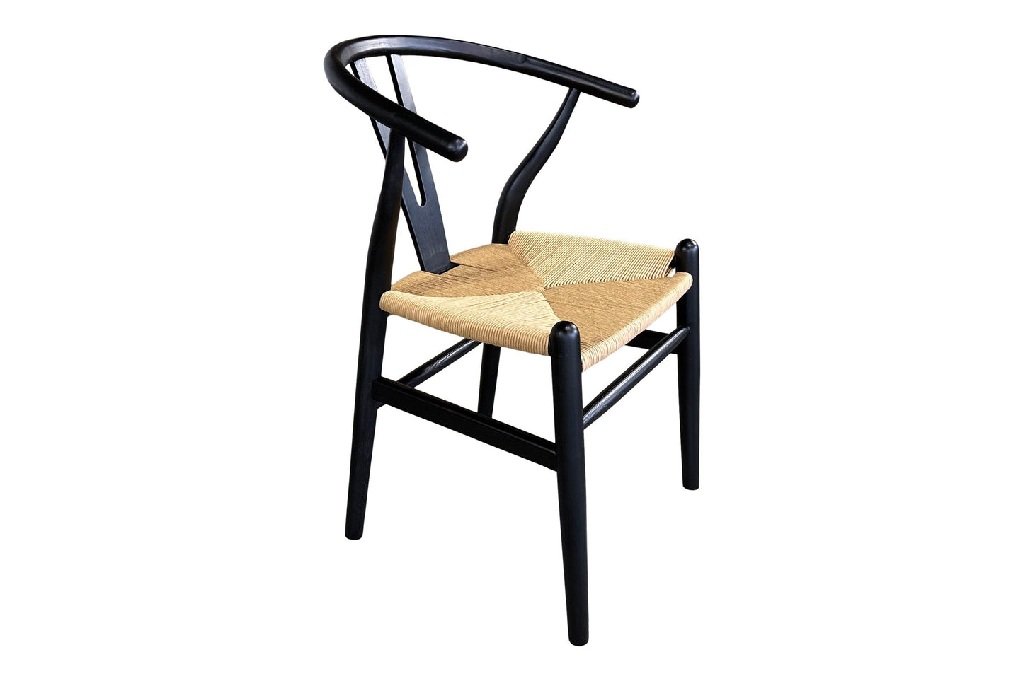 Wishbone Chair - Black & Natural