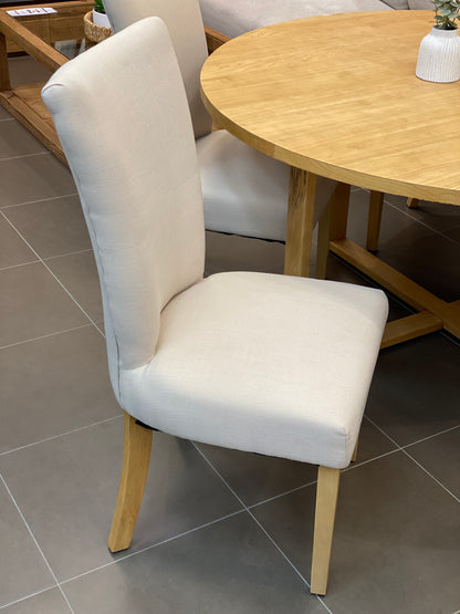 Mirage Chair - Natural Linen (Oak Legs)