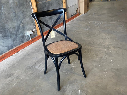 Factory Second - Black - Cross Back Chair (Single)