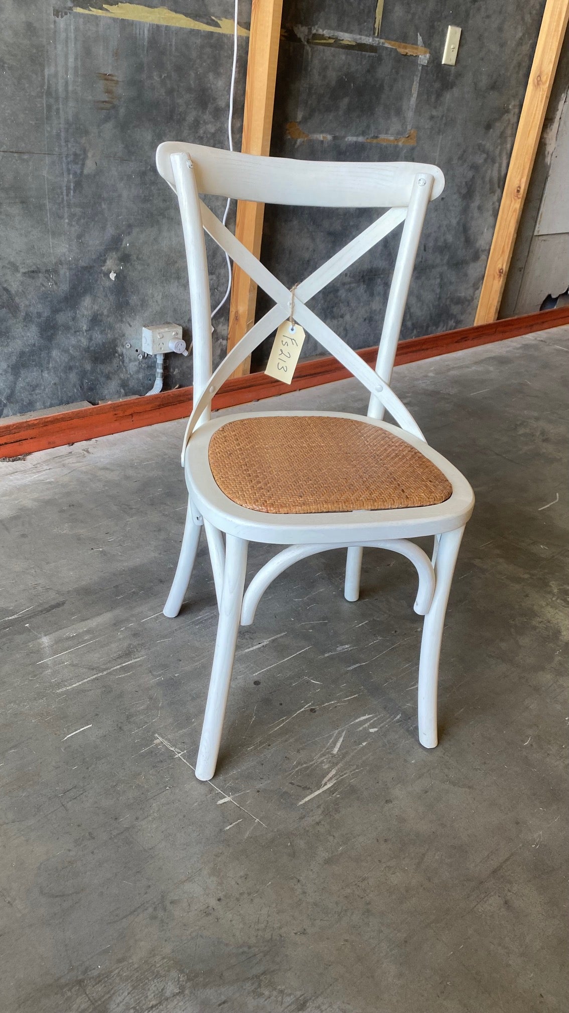 Factory Second - White - Cross Back Chair - White (single)