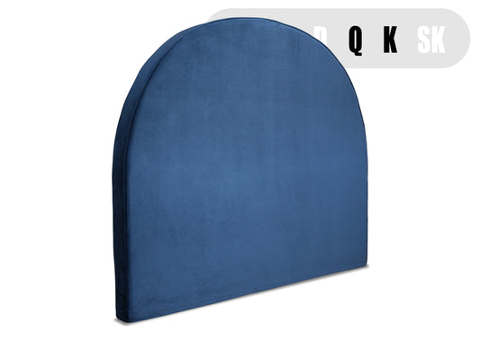 Arched Bedhead - Blue Velvet