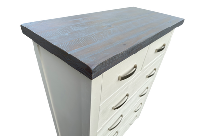 Factory Second - Beachhouse Double Bed & Tallboy