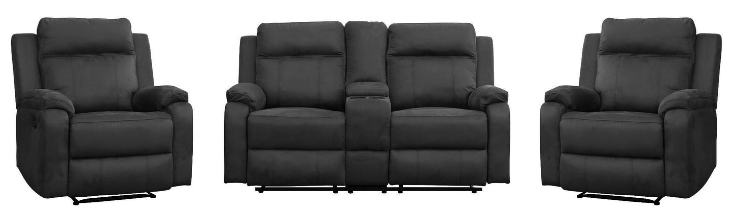 Kingston Lounge Suite (4 Seater) - Charcoal