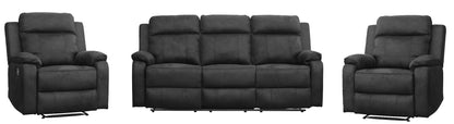 Kingston Lounge Suite (5 Seater) - Charcoal