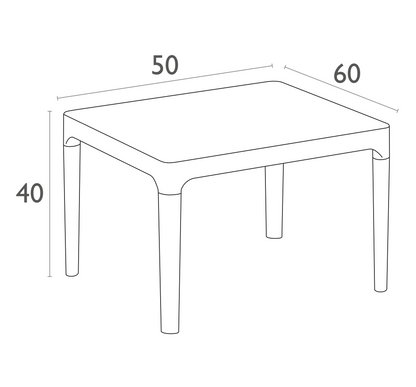 Kirra Outdoor End Table - Latte