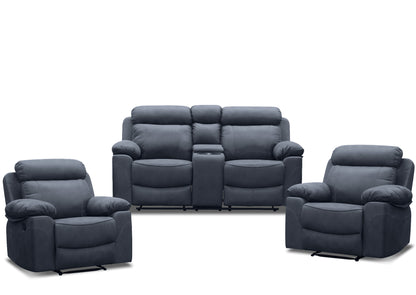 London Lounge Suite (4 Seater) - Storm