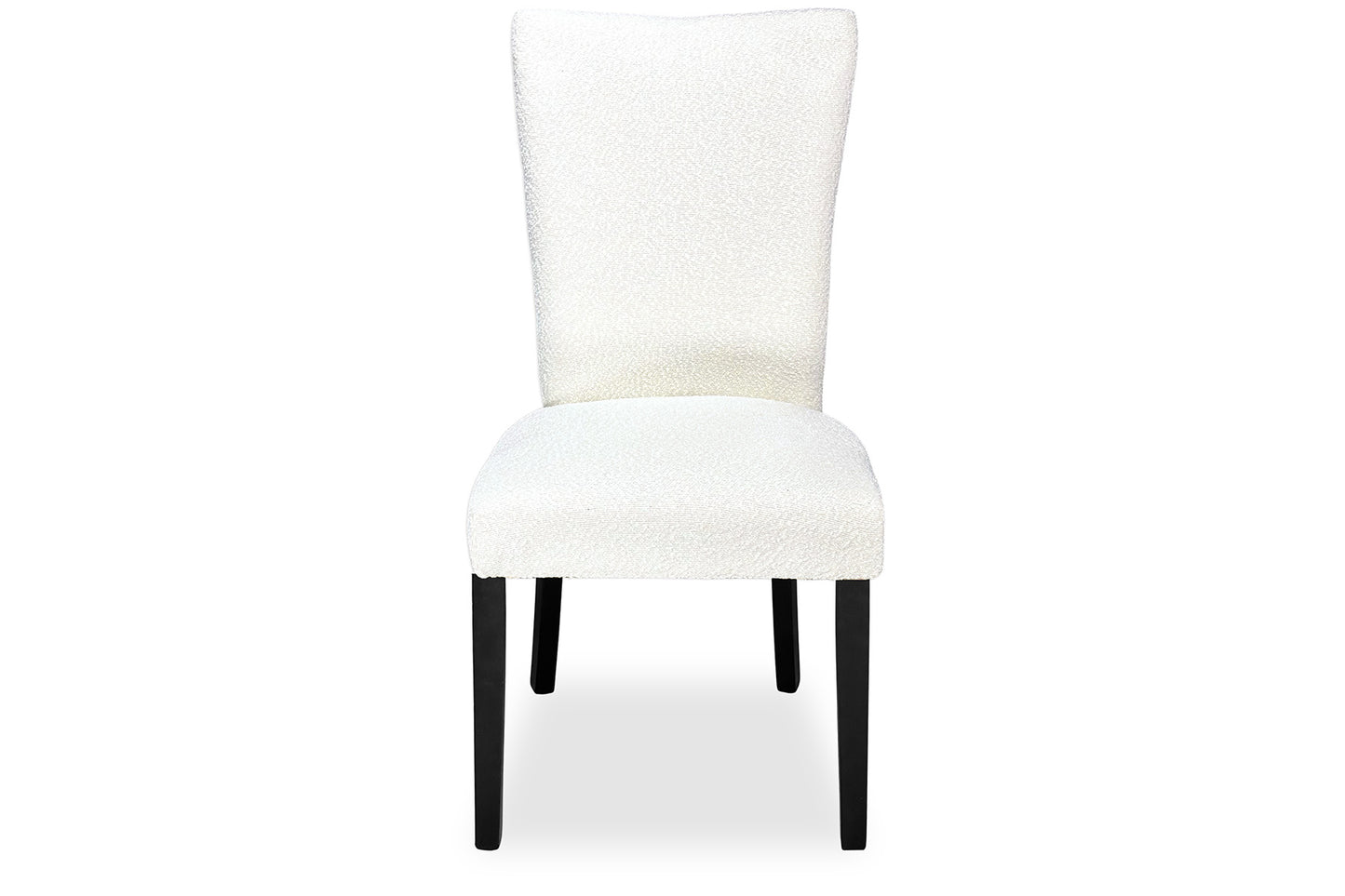 Mirage Chair - White Bouclé (Black Legs)