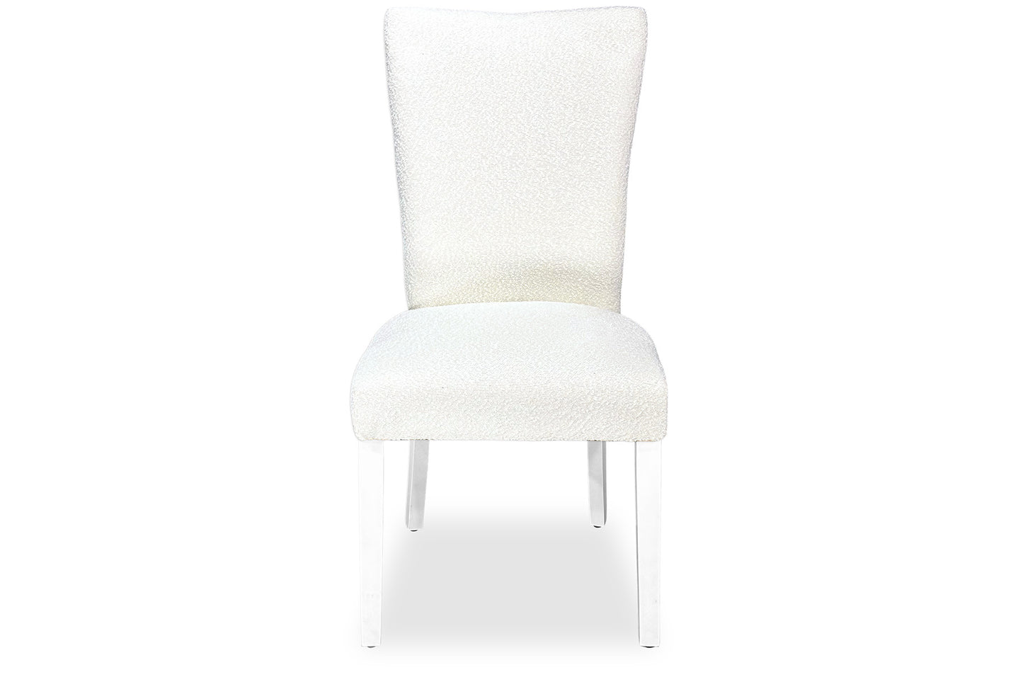 Mirage Chair - White Bouclé (White Legs)