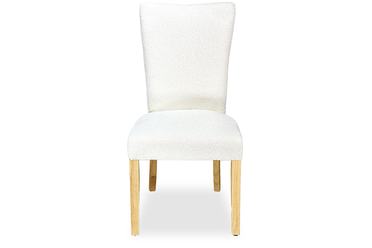 Mirage Chair - White Bouclé (Oak Legs)