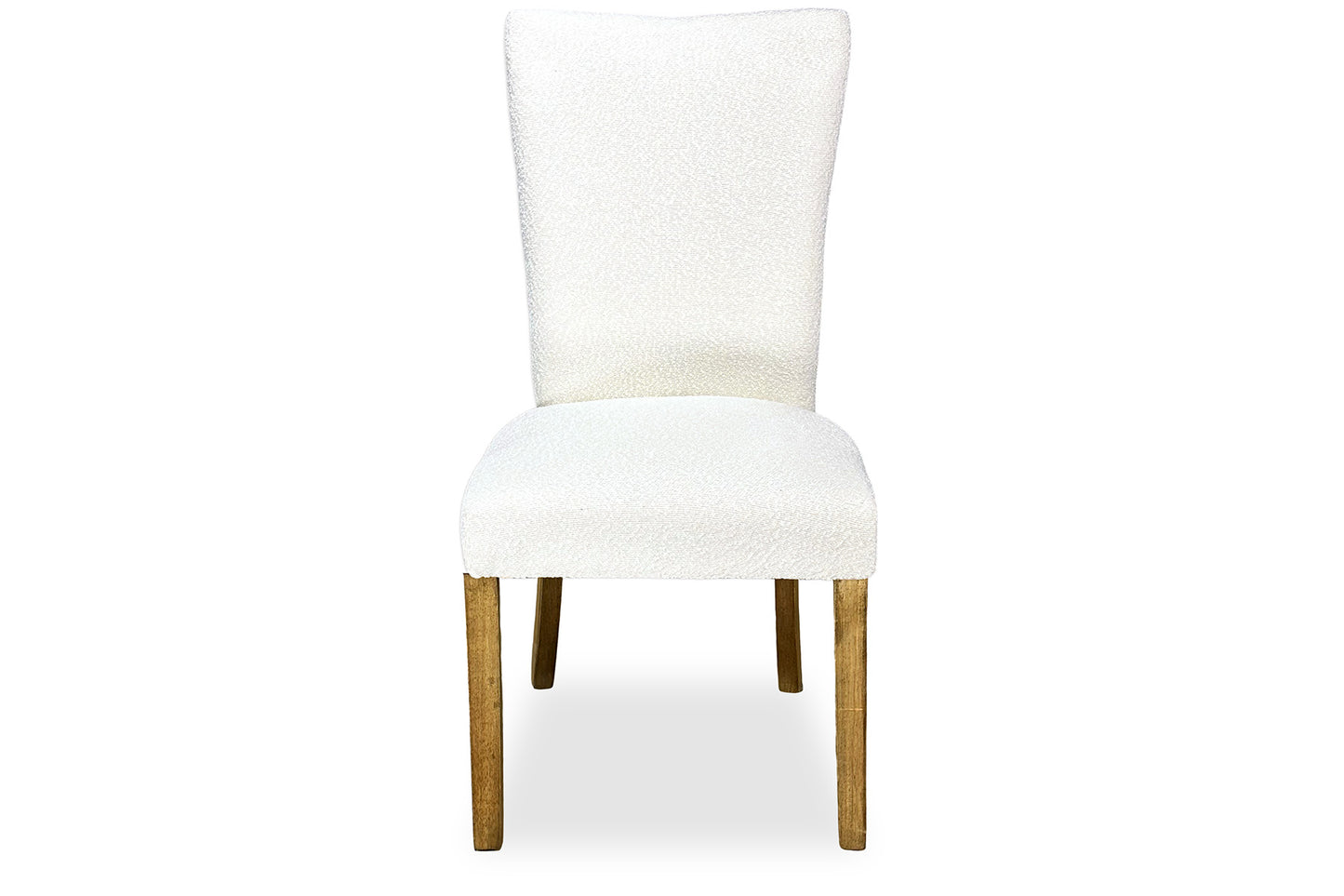 Mirage Chair - White Bouclé (Plantation Legs)