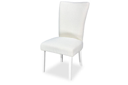 Mirage Chair - White Bouclé (White Legs)