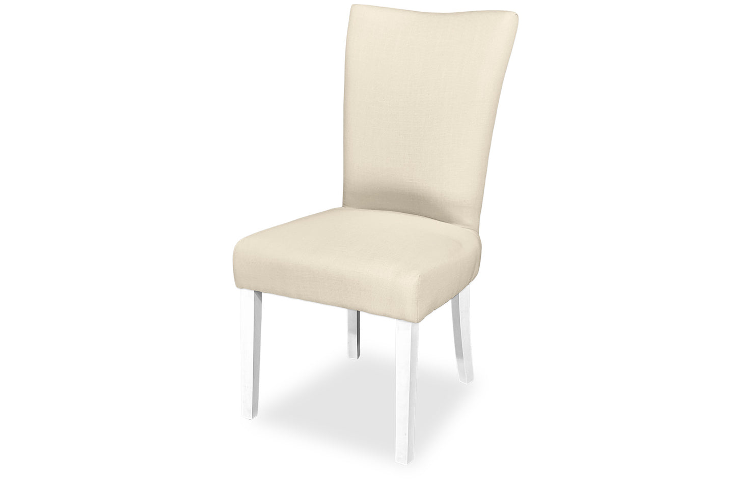 Mirage Chair - Natural Linen (White Legs)