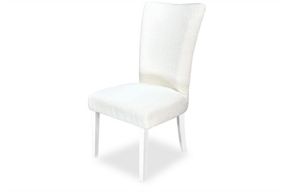 Mirage Chair - White Bouclé (White Legs)