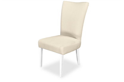 Mirage Chair - Natural Linen (White Legs)