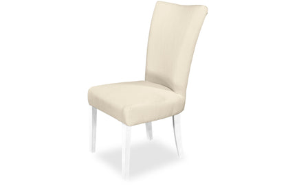 Mirage Chair - Natural Linen (White Legs)