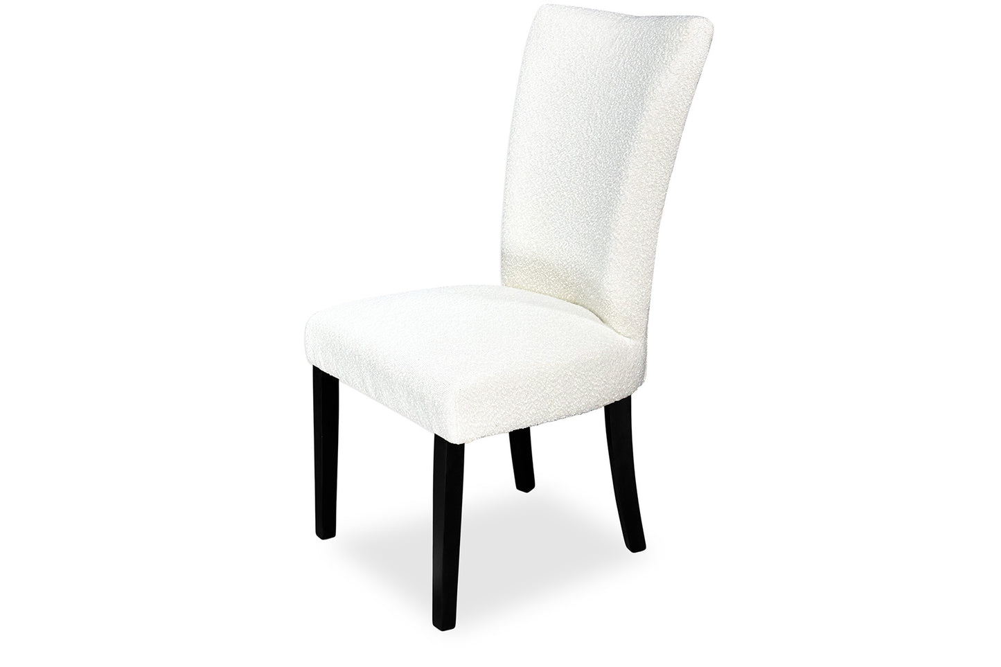 Mirage Chair - White Bouclé (Black Legs)