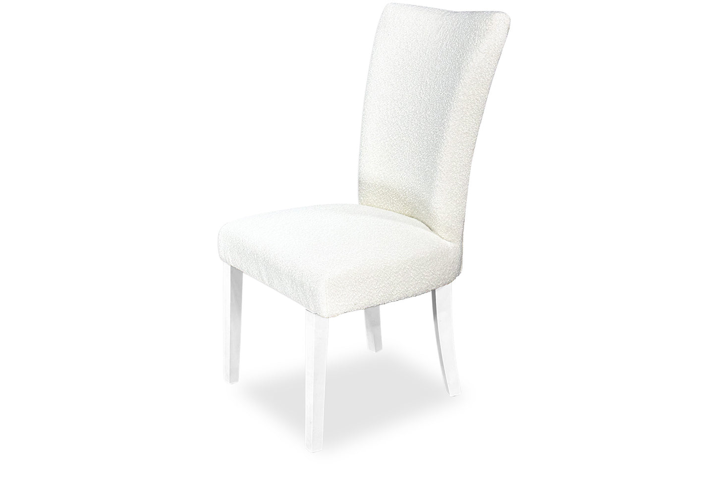 Mirage Chair - White Bouclé (White Legs)