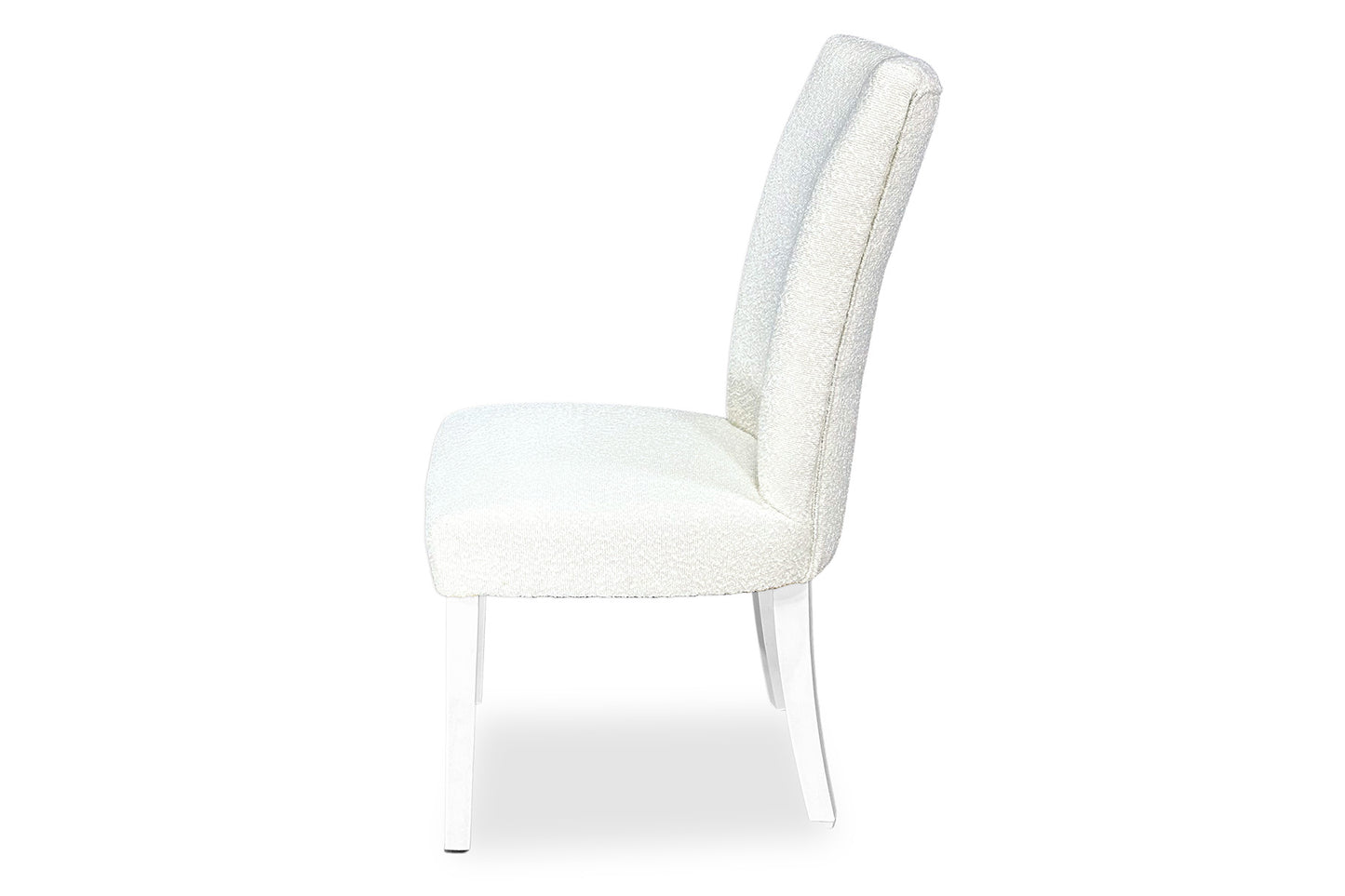 Mirage Chair - White Bouclé (White Legs)