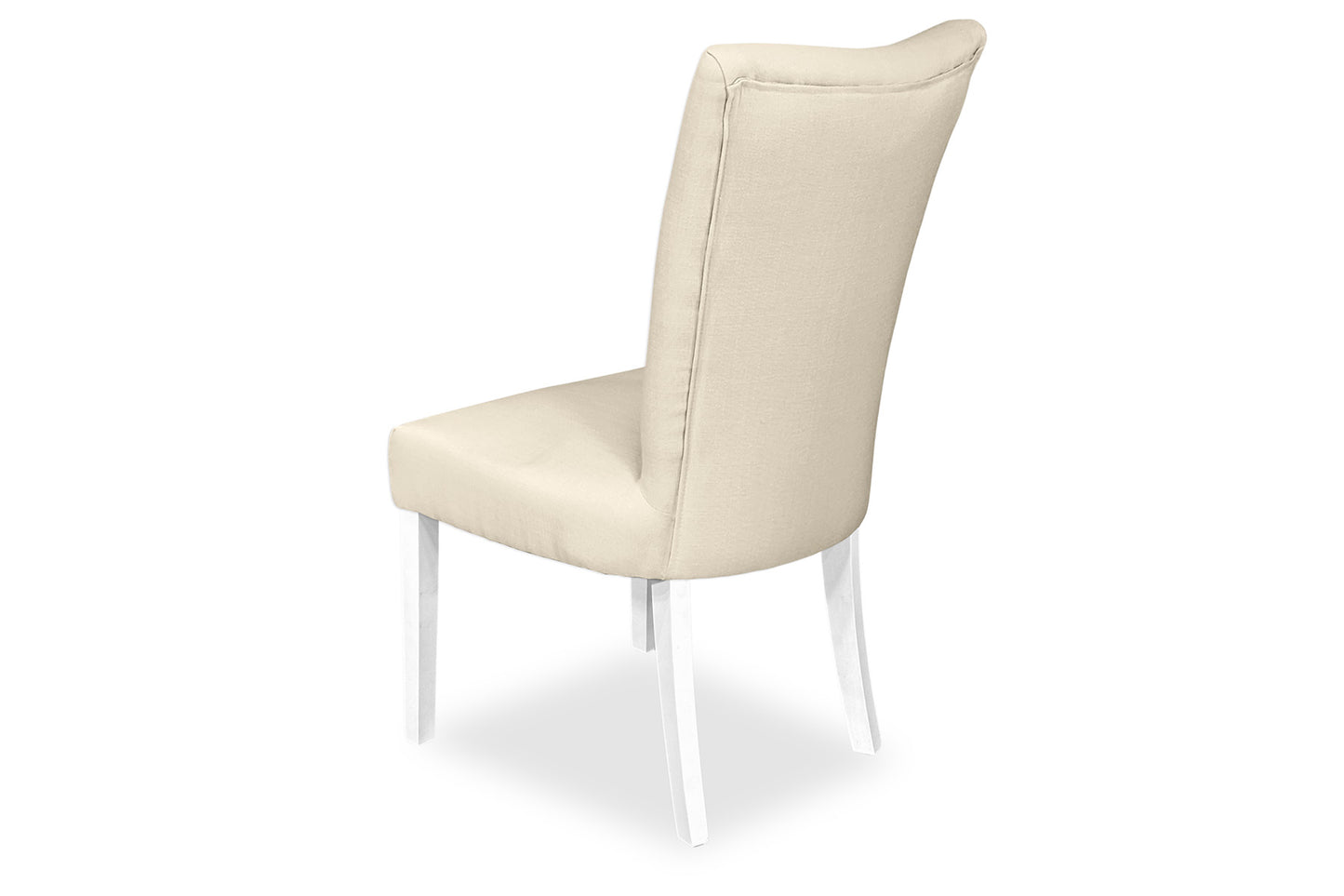 Mirage Chair - Natural Linen (White Legs)