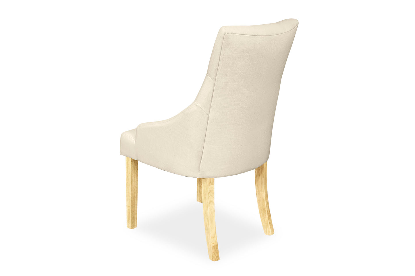 Scoop Back Chair - Natural Linen (Oak Legs)