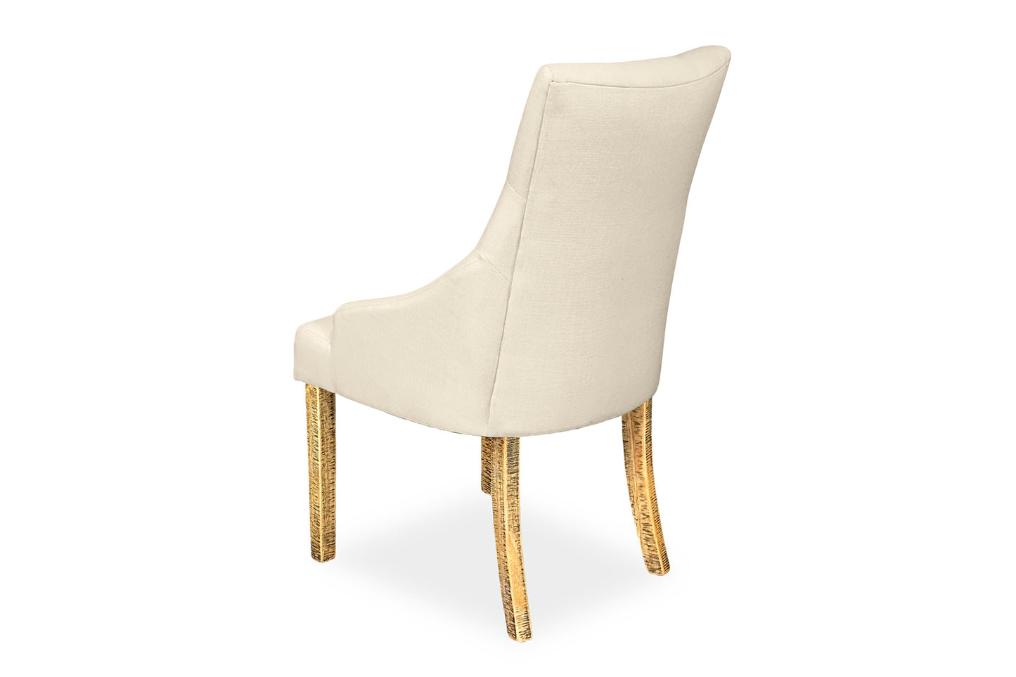 Scoop Back Chair - Natural Linen (Forge Legs)