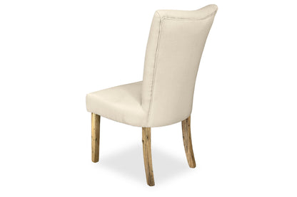 Mirage Chair - Natural Linen (Antique Legs)