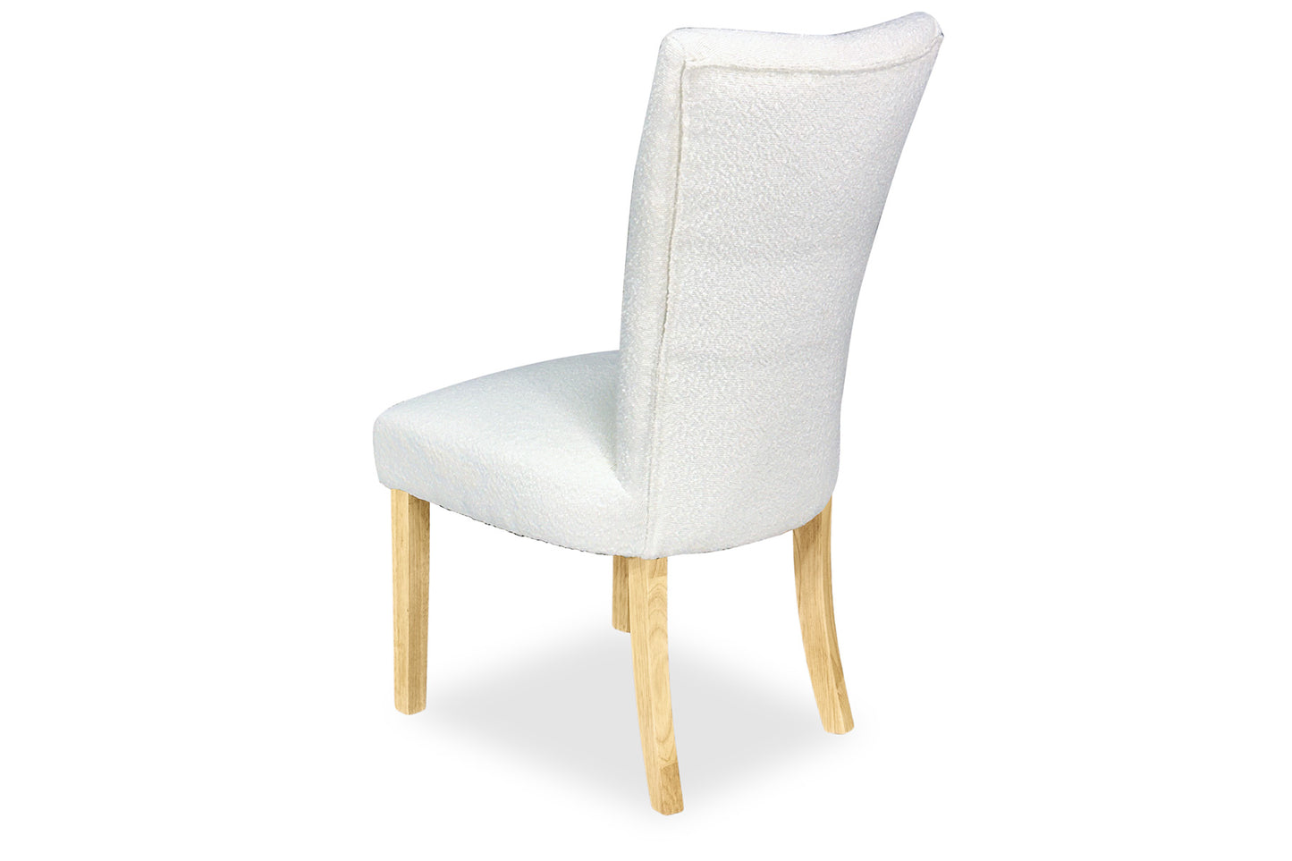 Mirage Chair - White Bouclé (Oak Legs)